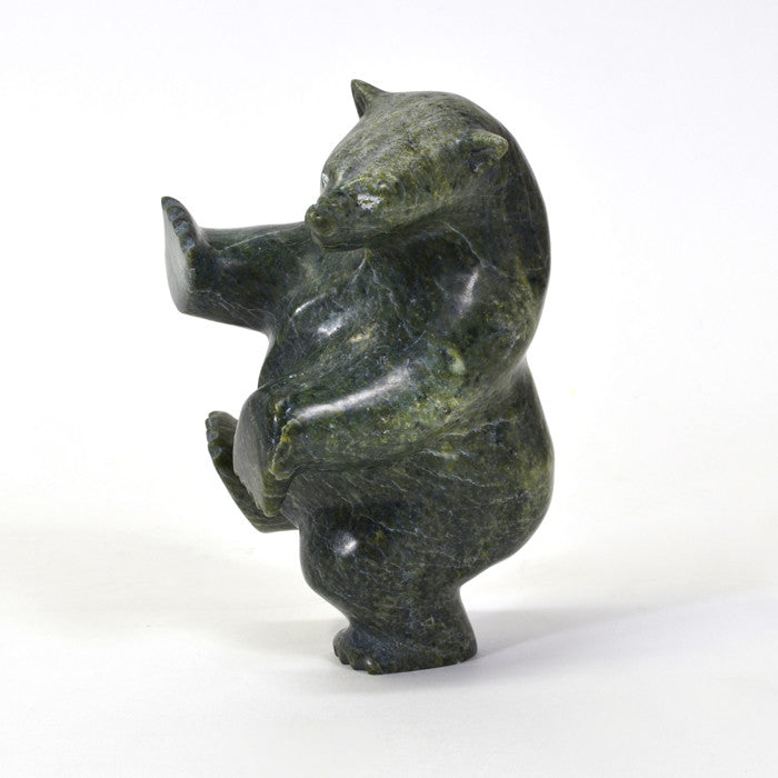 Dancing Polar Bear - Stone Sculpture