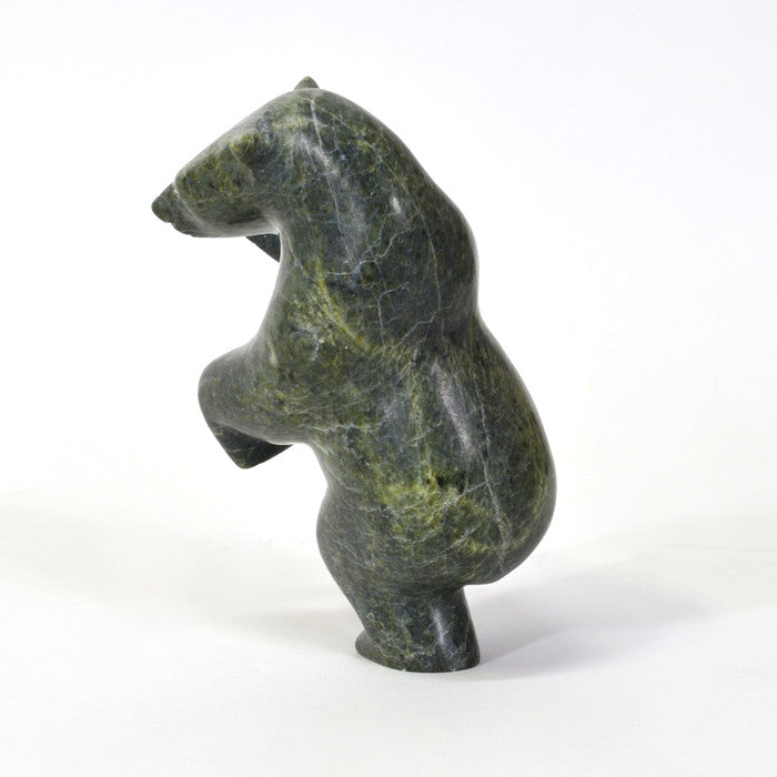 Dancing Polar Bear - Stone Sculpture