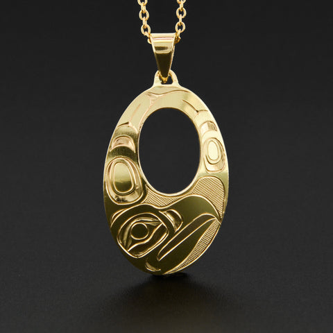 Eagle - 14k Gold Pendant