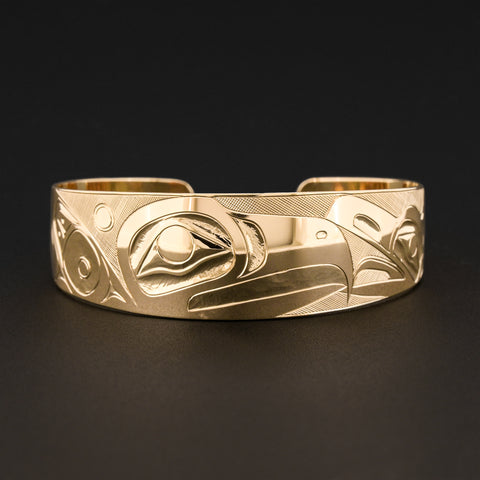 Eagle and Ravens - 14k Gold Bracelet