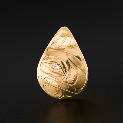 Killerwhale - 14k Gold with Diamond