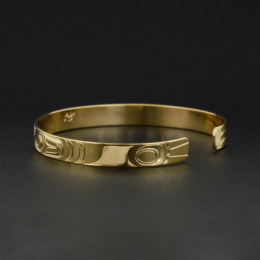 Raven and Eagle - 14k Gold Bracelet