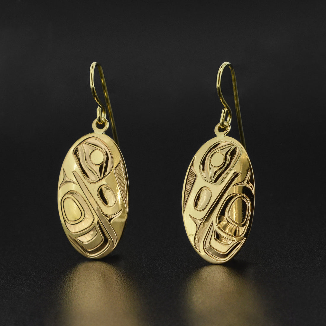 Raven - 14k Gold Earrings