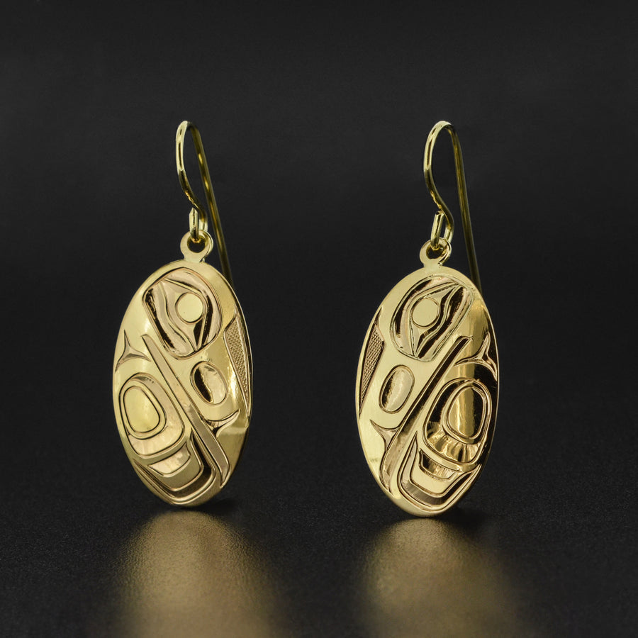 Raven - 14k Gold Earrings