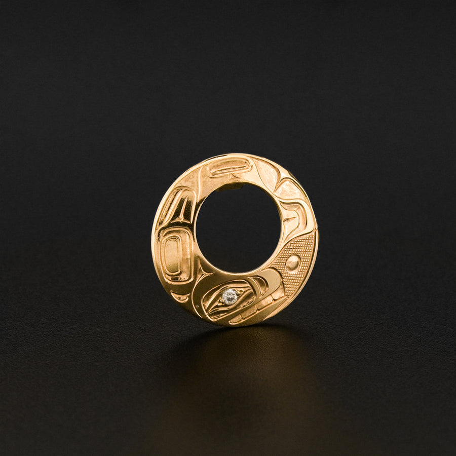 Killerwhale - 14k Gold with Diamond