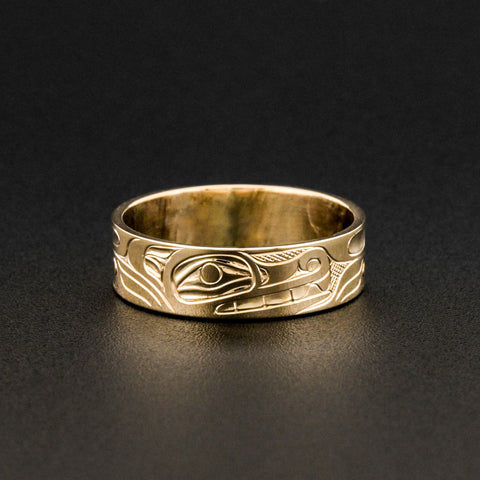 Wolf - 14k Gold Ring