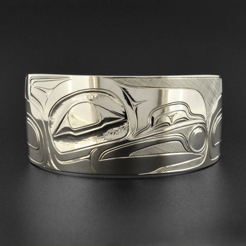 Raven and Light - Silver Bracelet