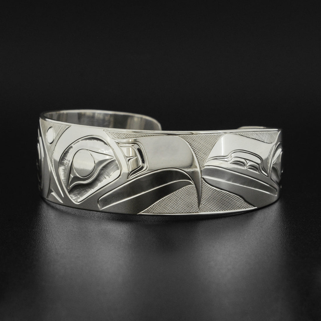 Eagle and Raven - Silver Bracelet