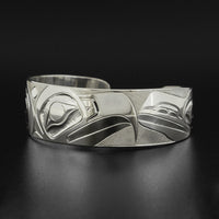 Eagle and Raven - Silver Bracelet