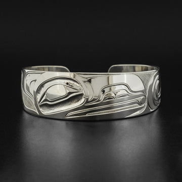 Raven and Light - Silver Bracelet