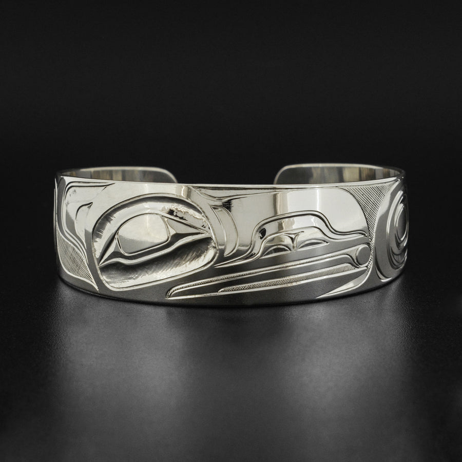 Raven and Light - Silver Bracelet