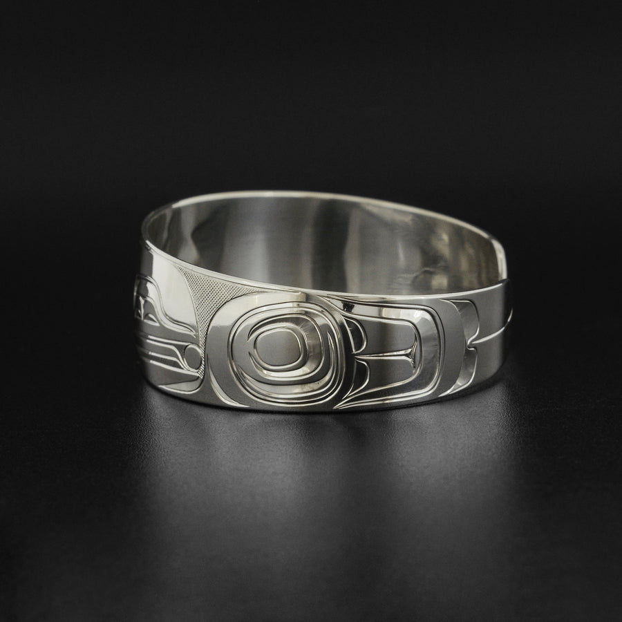 Raven and Light - Silver Bracelet