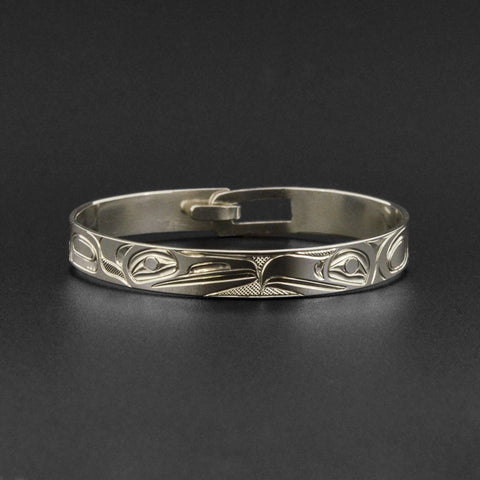 Raven and Eagle - Silver Baby Bracelet