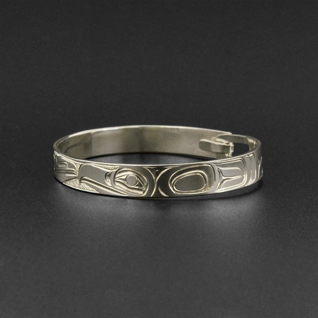 Raven and Eagle - Silver Baby Bracelet