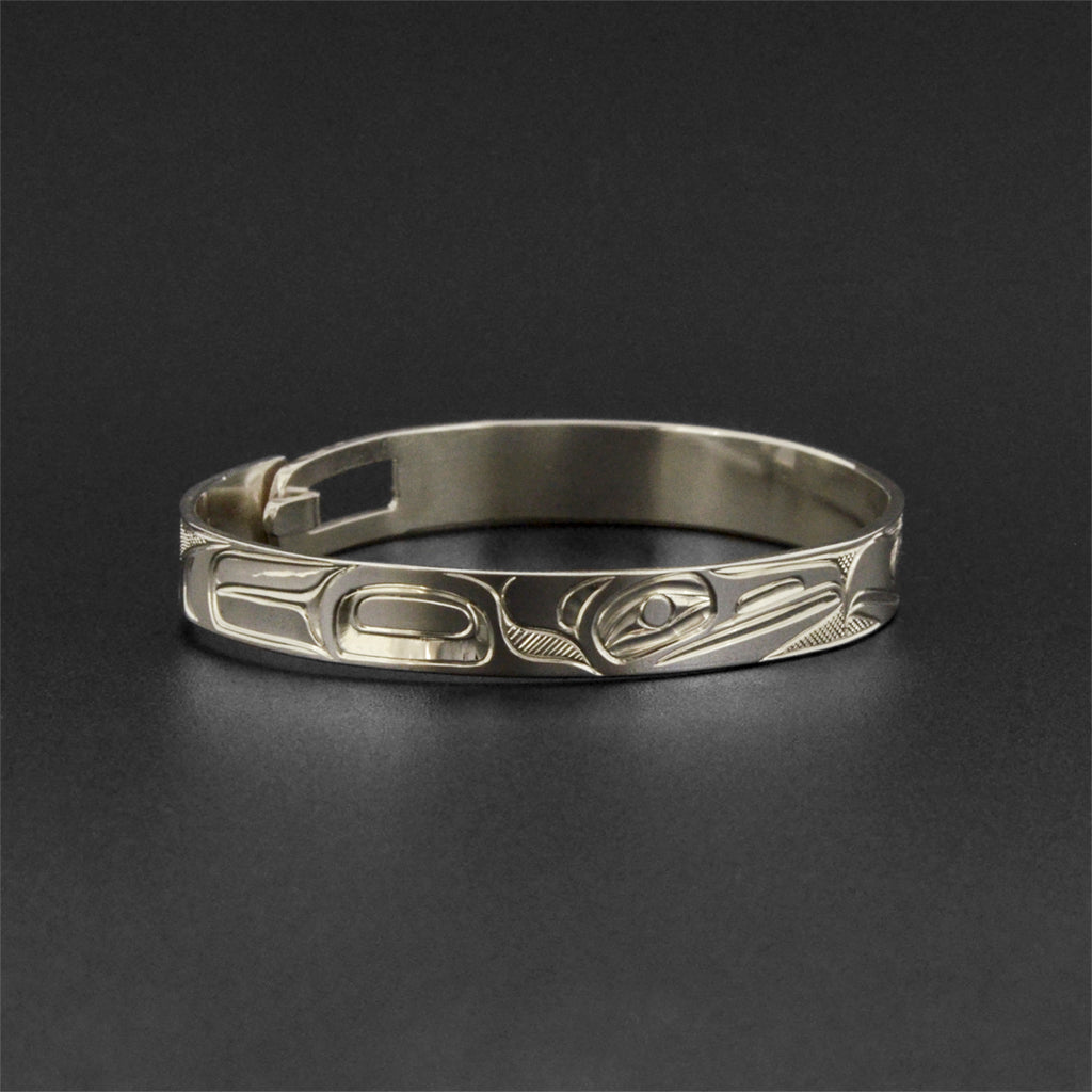 Raven and Eagle - Silver Baby Bracelet