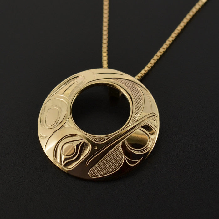Hummingbird - 14k Gold Pendant