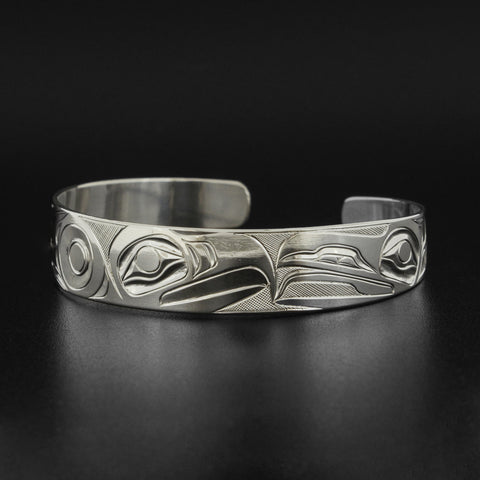 Raven and Eagle - Silver Bracelet