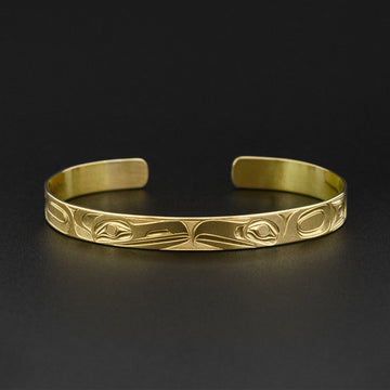 Raven and Eagle - 14k Gold Bracelet