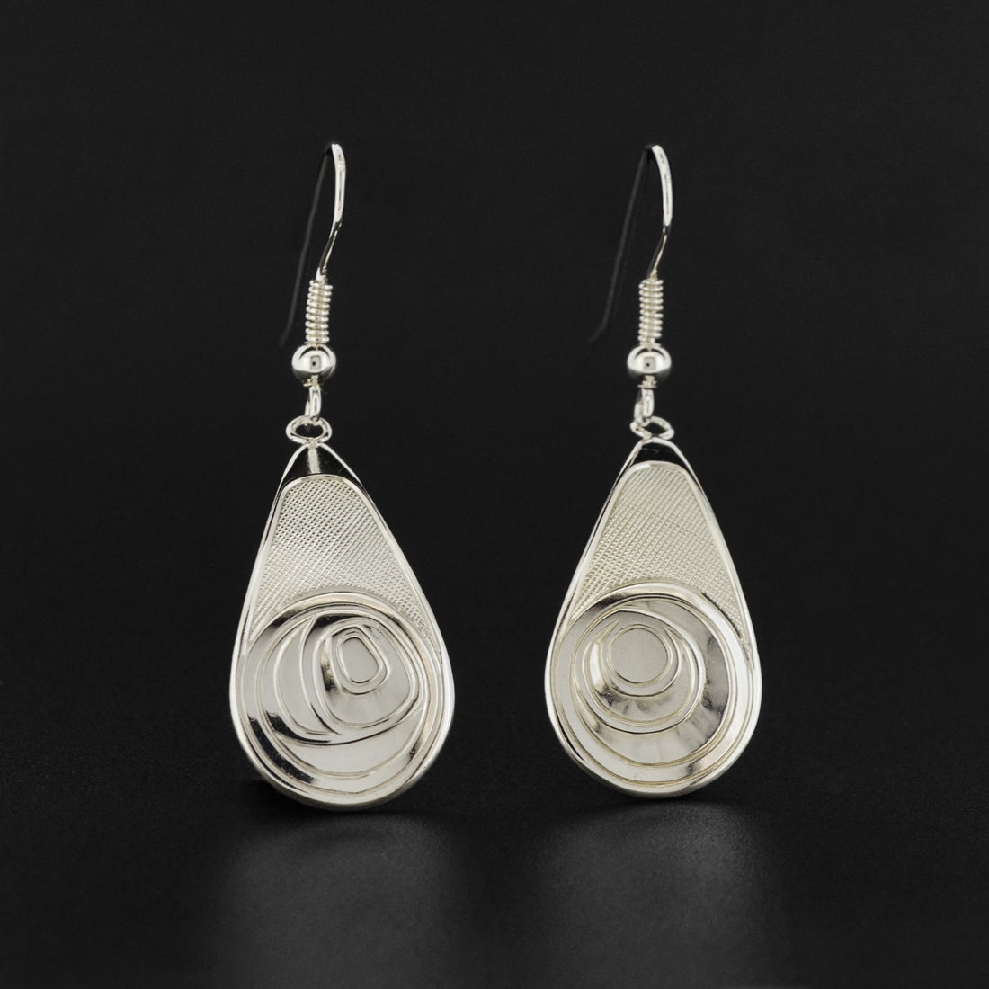 Salmon Trouthead - Silver Earrings