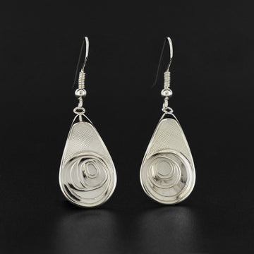 Salmon Trouthead - Silver Earrings
