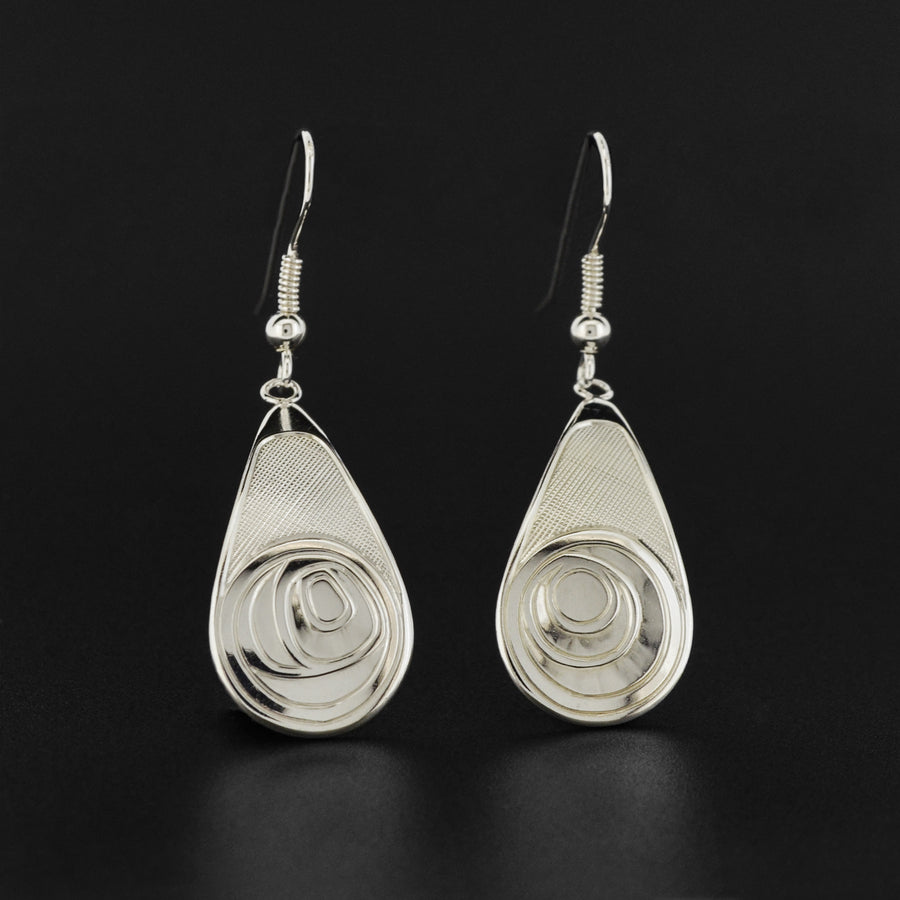 Salmon Trouthead - Silver Earrings