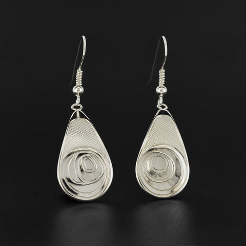 Salmon Trouthead - Silver Earrings