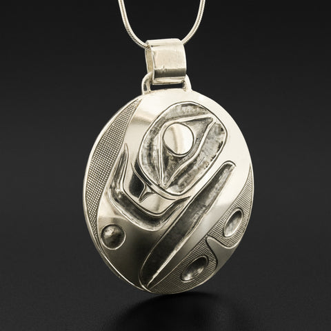 Raven - Silver Pendant