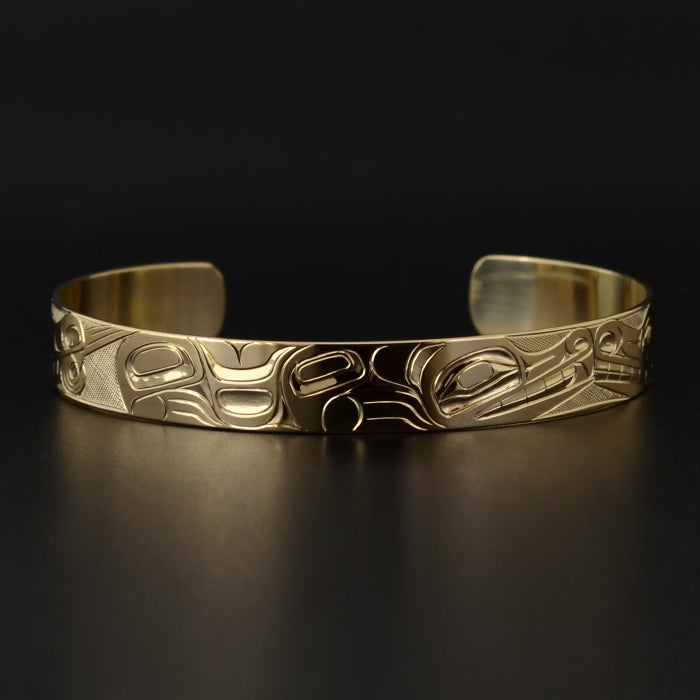 Wolf Family - 14k Gold Bracelet