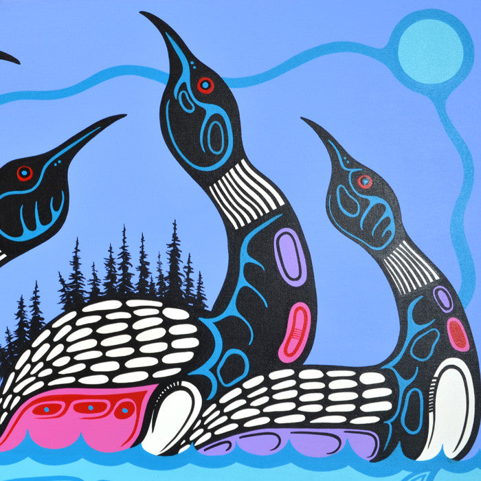 In Honour to all Water Clans - Acrylic on Canvas