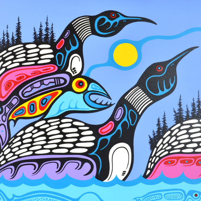 In Honour to all Water Clans - Acrylic on Canvas