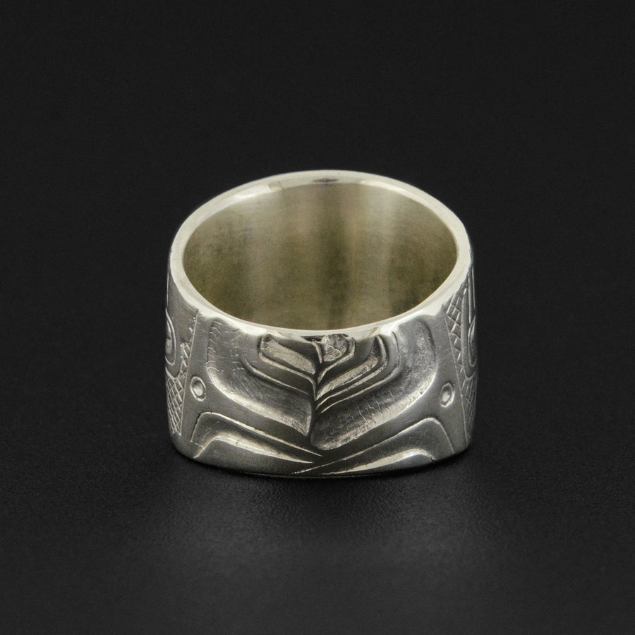 Human - Silver Ring with Diamond