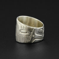 Human - Silver Ring with Diamond