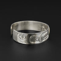 Eagle - Silver Bracelet with 14k Gold