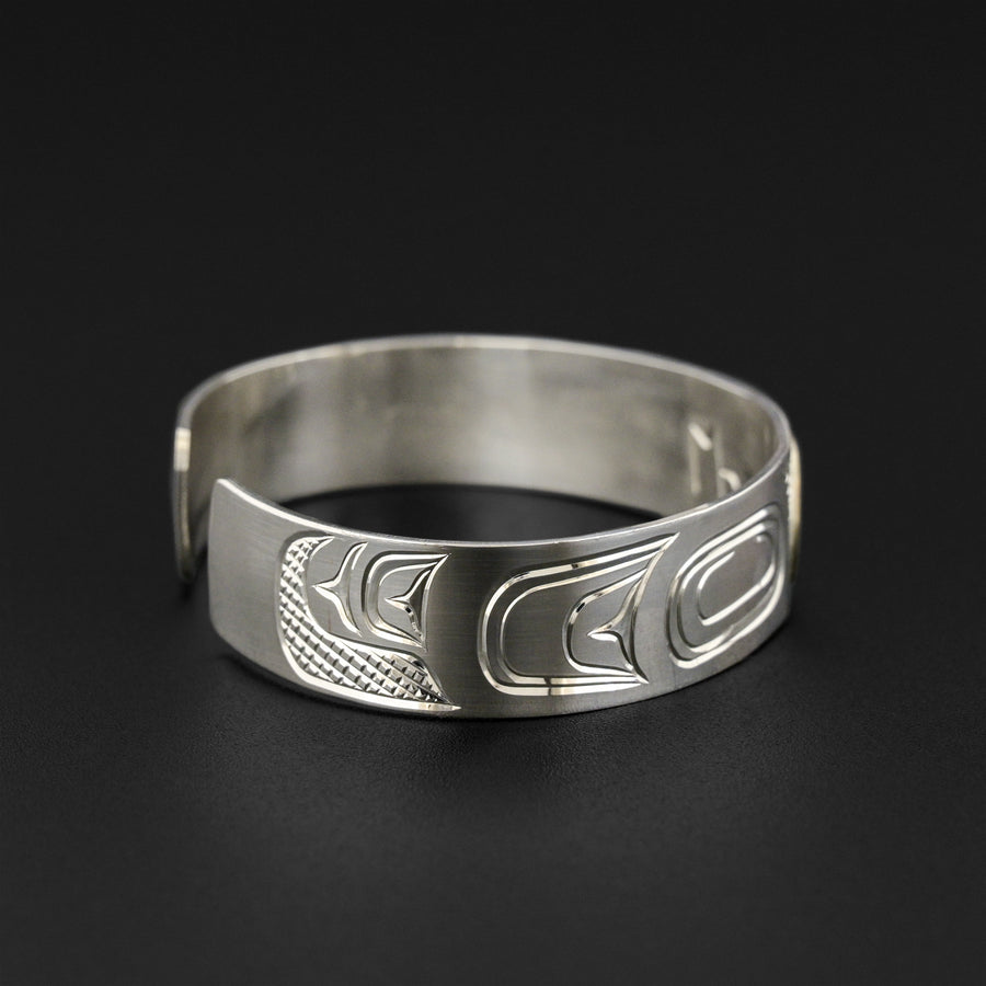 Eagle - Silver Bracelet with 14k Gold