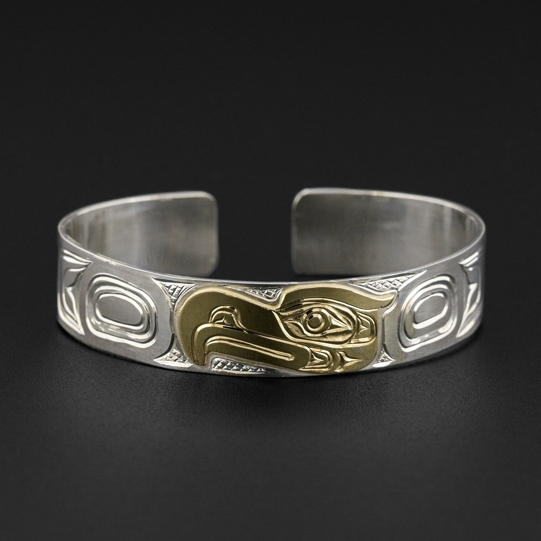 Thunderbird - Silver Bracelet with 14k Gold