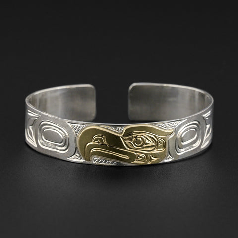 Thunderbird - Silver Bracelet with 14k Gold