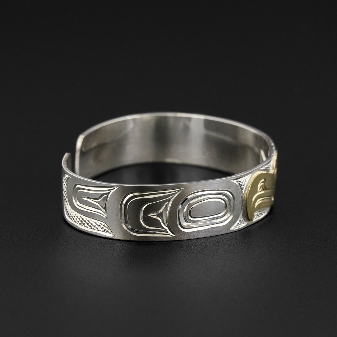 Thunderbird - Silver Bracelet with 14k Gold