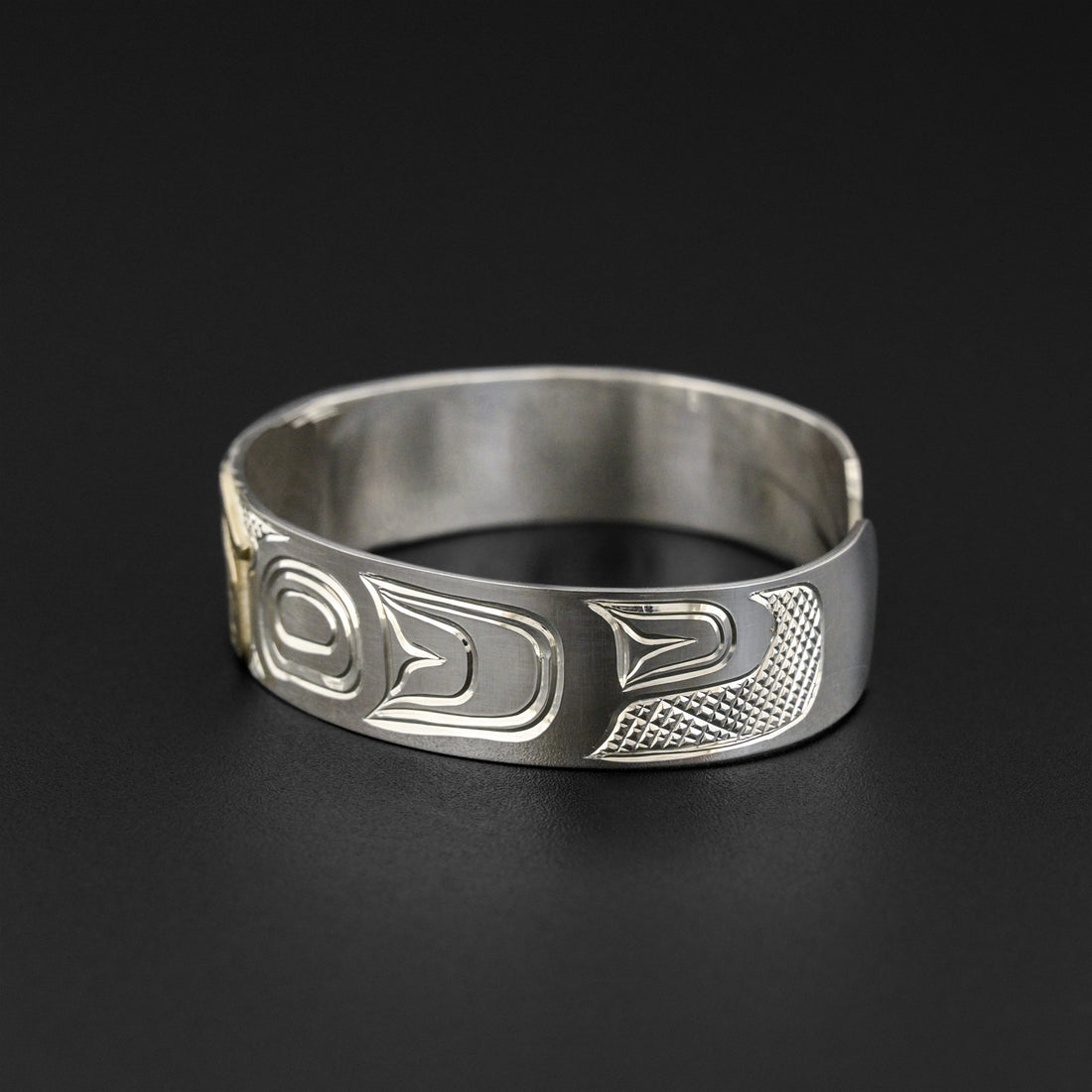 Thunderbird - Silver Bracelet with 14k Gold