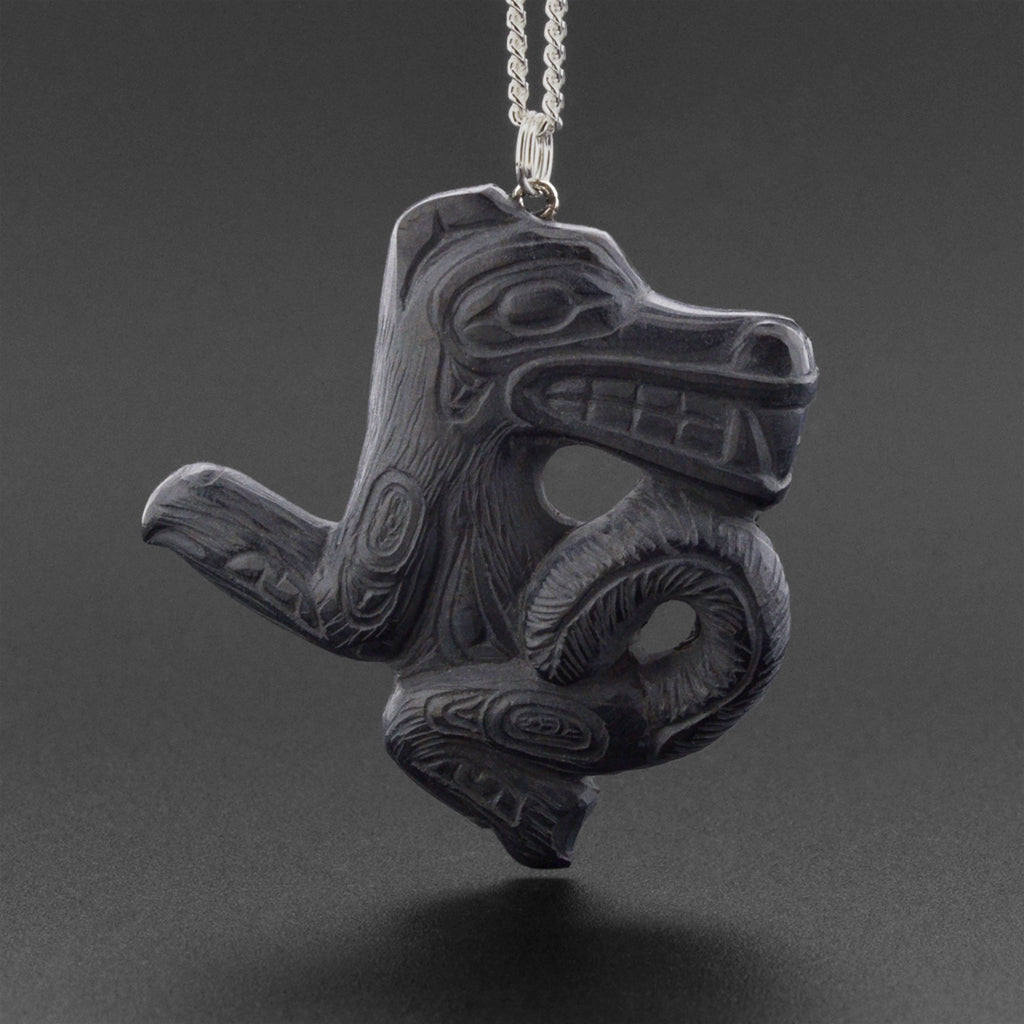 Wolf - Argillite Pendant