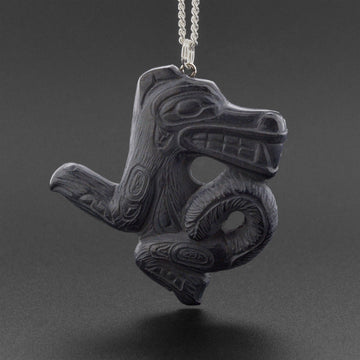 Wolf - Argillite Pendant