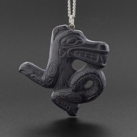 Wolf - Argillite Pendant