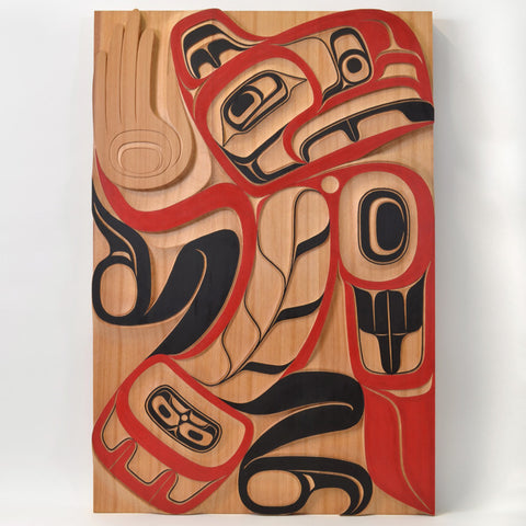 Eagle of the Heavens - Red Cedar Panel