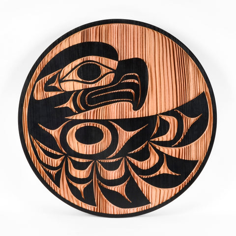 Eagle in Flight - 24" Red Cedar Panel