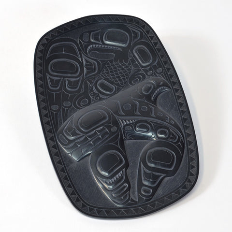 Eagle and Killerwhale - Argillite Plate