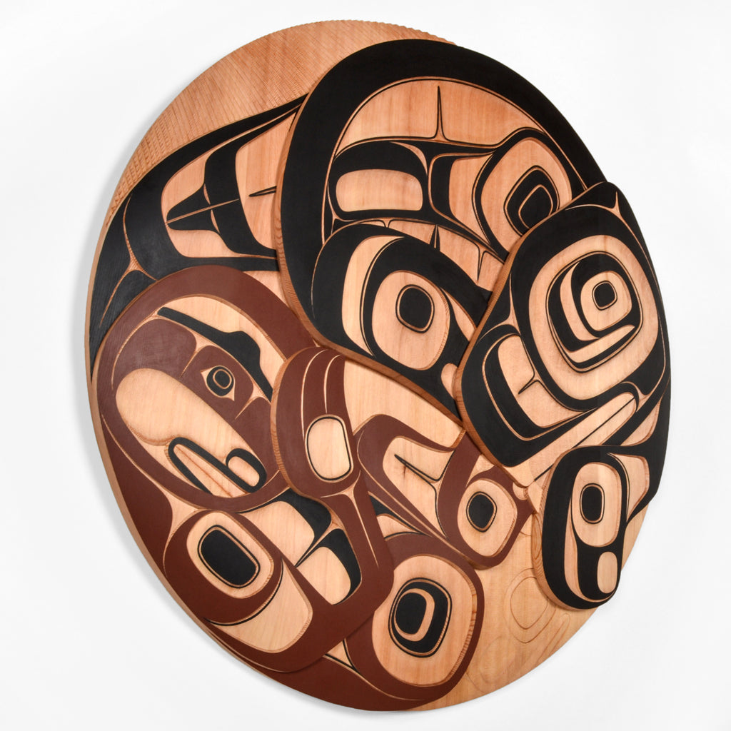 Porcupine Hunter - Red Cedar Panel