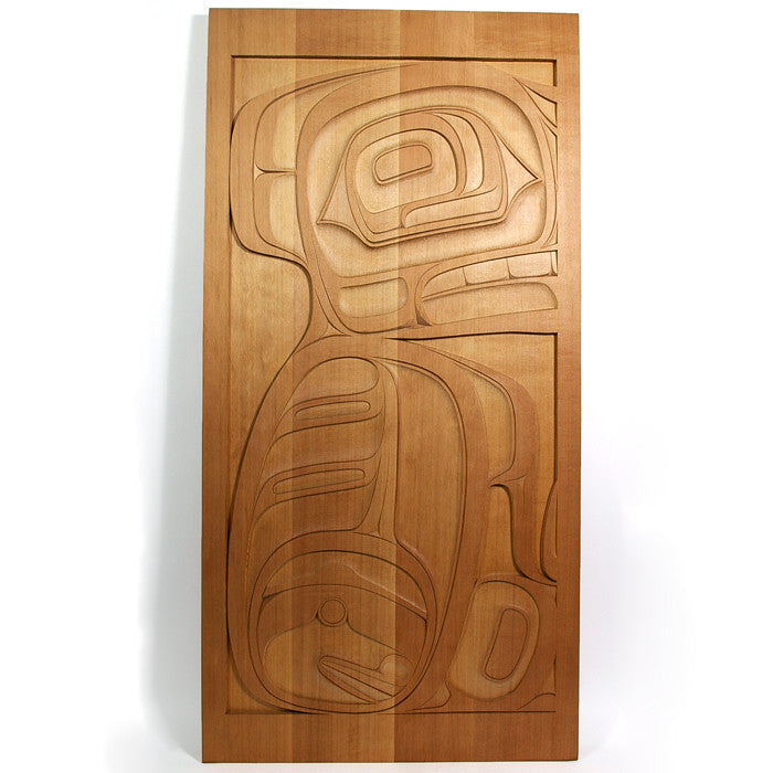 Bear, Frog, Moon - Red Cedar Panels