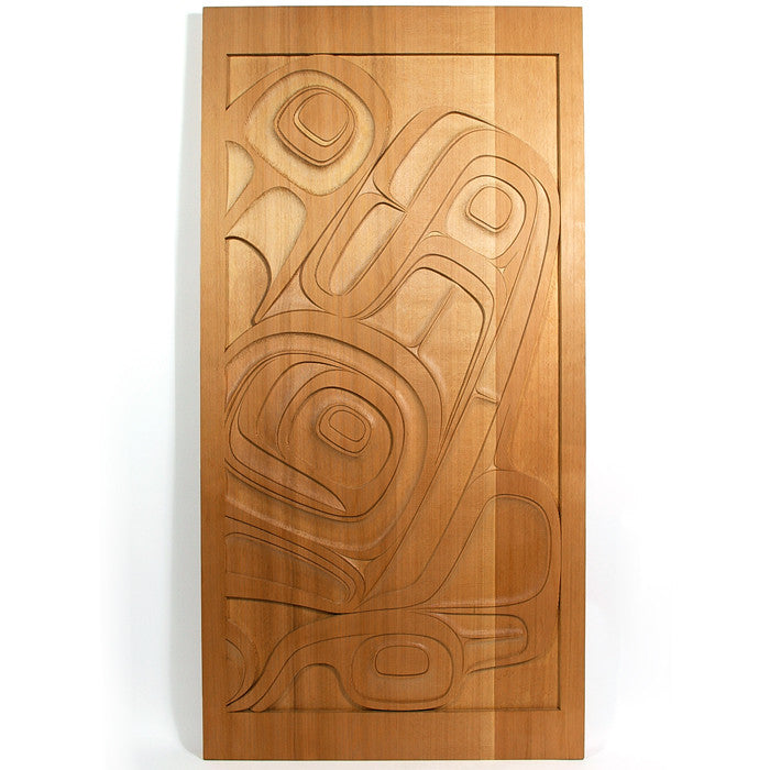 Bear, Frog, Moon - Red Cedar Panels