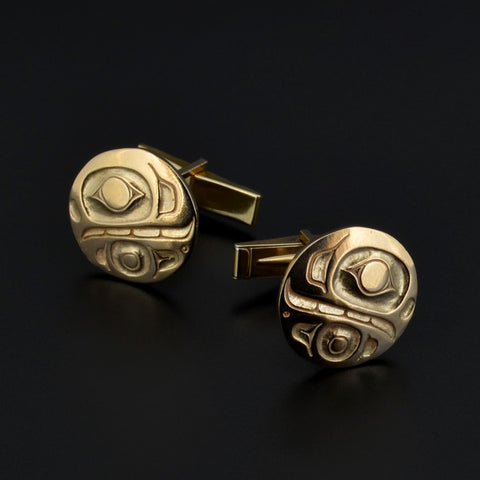 Killerwhale - Gold Cufflinks