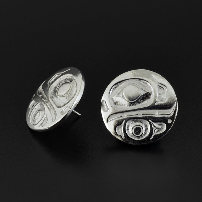 Killerwhale - Silver Stud Earrings