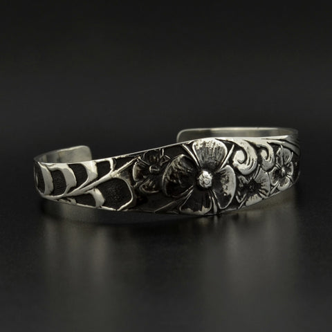 Fireweed - Silver Bracelet with Oxidization